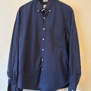 J. Crew Blue Casual Button Down Shirt with Long Sleeves